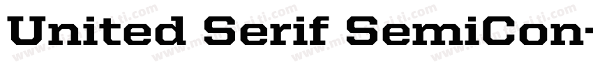 United Serif SemiCon字体转换